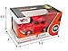Vidatoy 1:38 Diecast Pull-Back Racers Play Vehicle Let Go Car Toy-Red