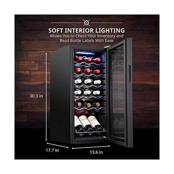 Ivation-18-Bottle-Compressor-Wine-Cooler-Refrigerator-wLock-Large-Freestanding-Wine-Cellar-For-Red-White-Champagne-or-Sparkling-Wine-41f-64f-Digital-Temperature-Control-Fridge-Glass-Door-Black
