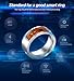 Alotm NFC Smart Ring Waterproof Intelligent Magic Smart Ring for NFC Electronics Mobile Phone Android Smartphone Wearable Magic Rings - Size 6/7/8/9/10/11/12 (Black, Size 12)