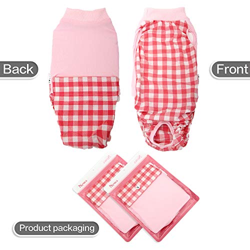 Heywean Recovery Suit for Cats After Surgery Wear for Abdominal Anti Licking Wounds E-Collar Alternative for Cat Breathable Surgical Pet Onesie (M, Pink) - Thumbnail 3