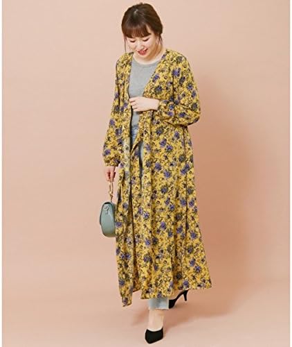 Amazon Kbf Kbf レディスワンピース Kbf フラワープリントカシュクール2wayワンピース Yellow One ワンピース チュニック 通販