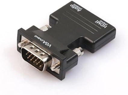 Tongshi HDMI hembra a VGA adaptador macho de alta definición con ...