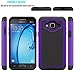 Galaxy J3 2016 Case,Galaxy J3V Case,Galaxy J3 6 Case,Galaxy Amp/Express Prime Case,Galaxy Sky/Sol Case,Asmart Shockproof Dual Layer Protective Cover Phone Case for Samsung Galaxy J3 V 2016 (Purple)