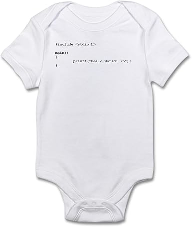 hello world baby onesie