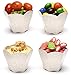 50 Mini Dessert Cups 70 ml (2.4 oz) – Eco-Friendly Wheat Straw – Flower Shape – Ice Cream, Nuts, Candy, Fruit, and Snacks