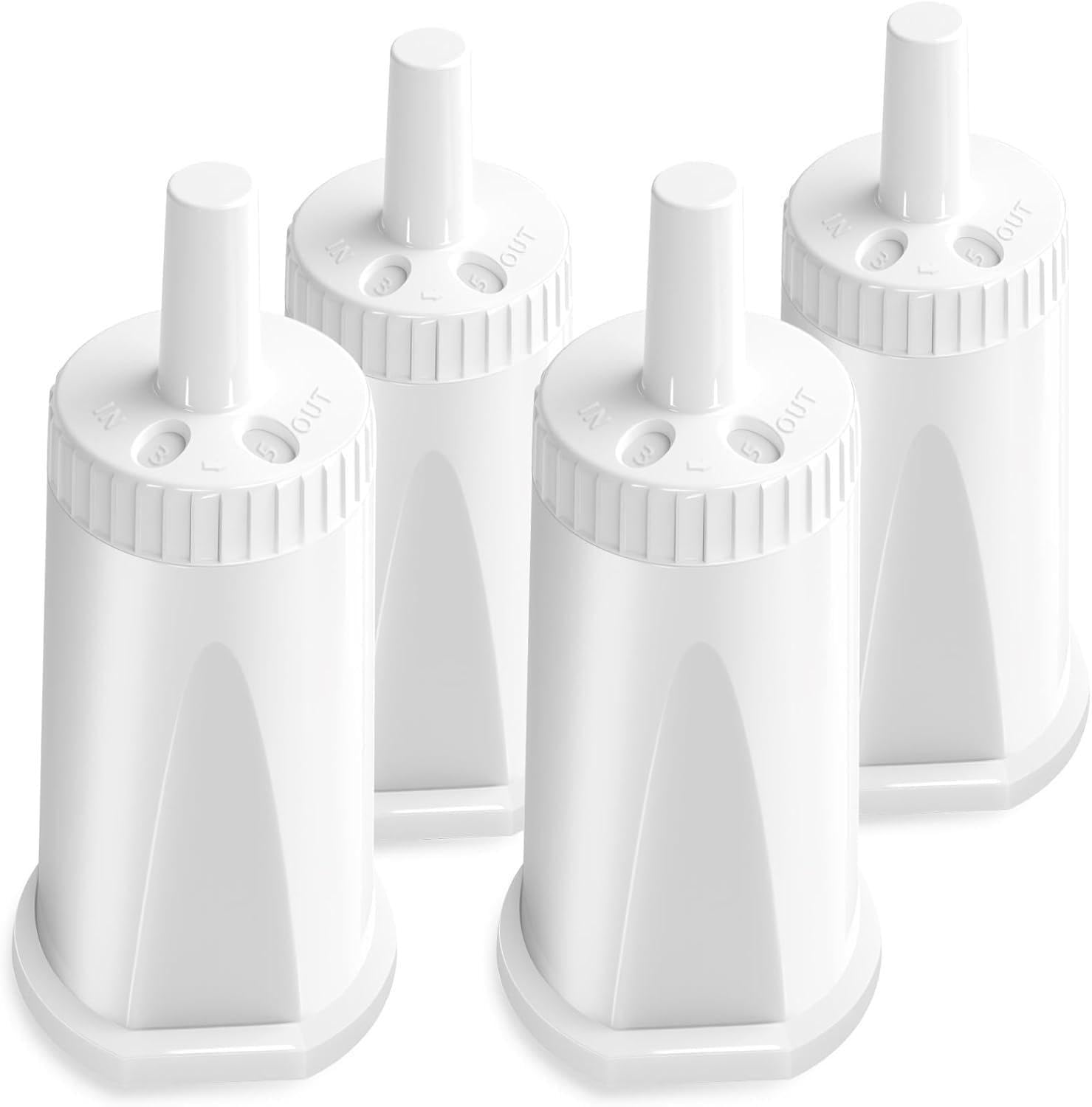 Photo 1 of 4 Pack Replacement Water Filter for Breville Espresso Machine, for Barista Touch BES880 Barista Pro BES878 Oracle Touch BES990 Oracle BES980 Dual Boiler BES920 Bambino ClaroSwiss Sage, #BES008WHT0NUC1