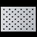 Deoot American Flag 50 Star Stencil for Painting on Wood, Paper, Fabric, Glass, and Wall Art