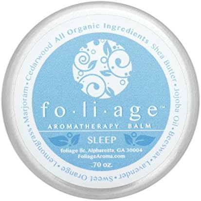 Aromatherapy Balm - Improves Sleep - 100% Organic - Essential Oils of Lavender, Sweet Orange, Marjoram - Functional, Intoxicatingly Scented, Ultra-convenient, & Travel Friendly