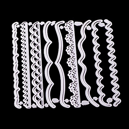 Migavan Cutting Dies,Cutting Die,Scrapbooking Tools,Cutting Stencils Kits Carbon Steel Lace Style Embossing Cutting Dies Stencils Templates Mould for DIY Scrapbooking Album Paper Card 9pcs - Thumbnail 4