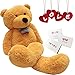 24 inch Big Cute Teddy Bear Plush Animals for Girl Children Girlfriend Valentine's Day White 60cm (Brown)