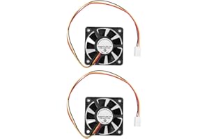 5cm 12V DC 3 Pin Molex Brushless Cooling Fan for CPU Heatsink Radiator Compatible with PC Computers 1 2 5pcs(2 pcs)
