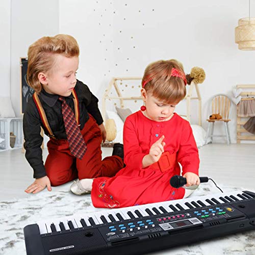 TOYSBBS-Kids-Piano-Keyboard-61-Keys-Electronic-Piano-Keyboard-for-Kids-Multifunction-Portable-Music-Instrument-Birthday-Xmas-Gifts-for-Kids-Toys-for-3-4-5-6-7-Years-Old-Girls-Boys