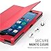 MoKo Case for All-New Amazon Fire HD 8 Tablet (7th Generation, 2017 Release Only) - Slim Folding Stand Cover for Fire HD 8, RED (with Auto Wake / Sleep)