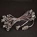 Novelty Lights 25 Foot C7 Outdoor String Light Christmas Stringer - Patio String Lights - Candelabra Base (C7/E12) - 12