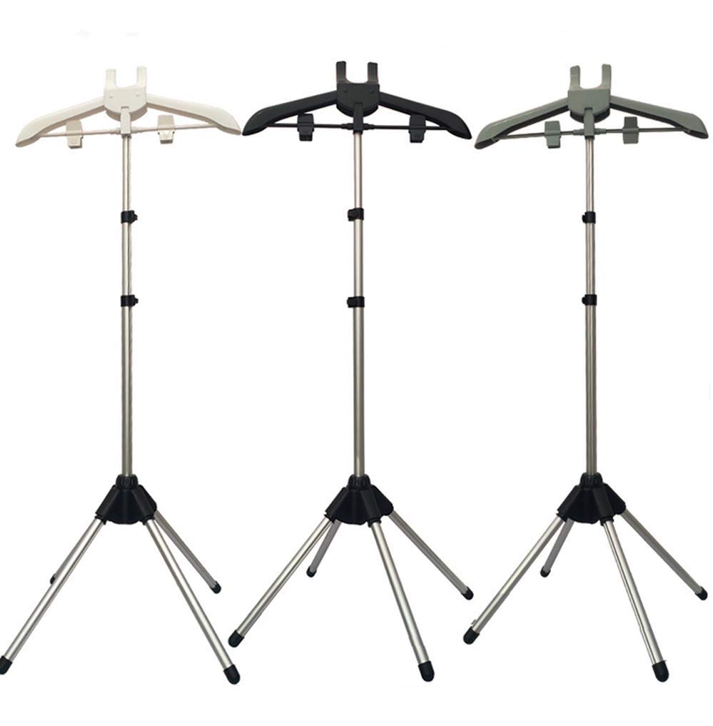 Garment Hanger/Drying Rack/Handheld Clothes Steamer Holder/Fabric Steamer Ironing Steamer Bracket/Pants Hanger/Telescopic Folding Hanger/Garment Steamer Accessories (black)