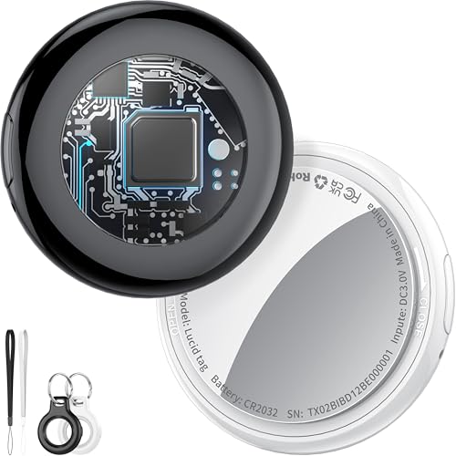 51aLhads3SL Tukio Air Tags 2Er Pack, Smart Key Finder Kompatibel Mit Apple Wo Ist? App (Ios Nur), Air Tagg Für Schlüssel/Taschen, Koffer-Tracker Mit Austauschbarer Batterien, Kleine Elektronik Tracker
