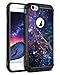 BENTOBEN Phone Case for Apple iPhone 6S/6, Dual Layer 2 in 1 Nebula Galaxy Stars Universe Pattern Hard PC Cover Soft Tup Bumper, Heavy Duty Hybrid Protective Slim Shockproof Phone Cases Cover- Black