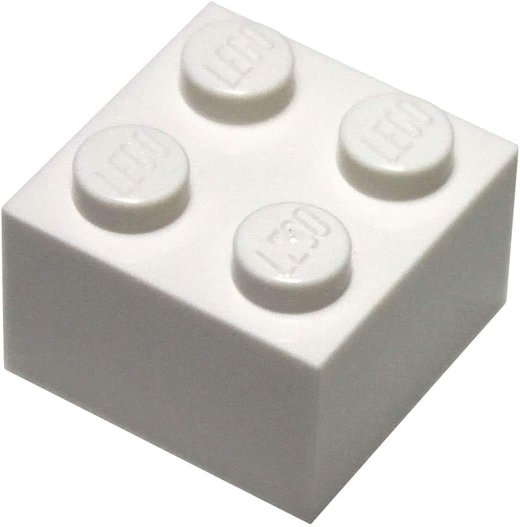 white lego bricks