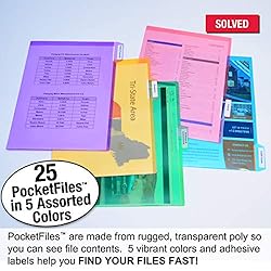 Ultimate Office PocketFile™ Clear Poly Document