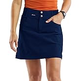 Aurgelmir Women's Casual Mid Rise Golf Hiking Skorts Athletic Running Relaxed Fit Tennis Skirts with Shorts Pockets