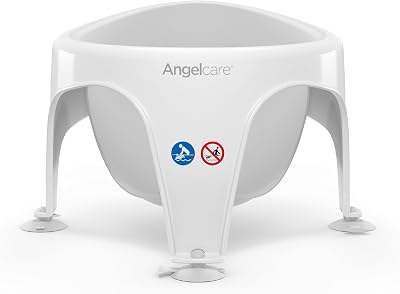 Angelcare Soft Touch Bath Seat Grey Water Level Indicator Safety