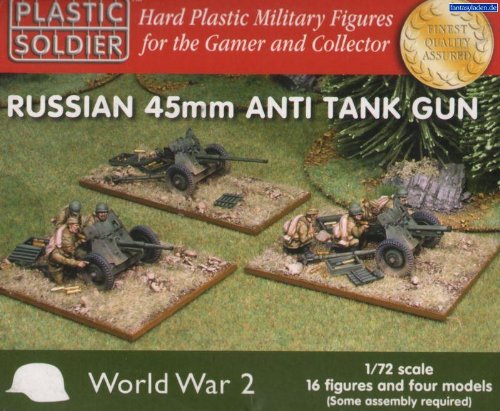Plastic Soldier 1/72 WWII Russian 45mm Anti Tank Guns (WW2G2001)