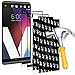 LG V20 Glass Screen Protector - Aksuo [2 Pack] Full Coverage Tempered Glass Skin film (Black 5.7 inch) and [2-PACK] Nano Screen Protector [No bubbles] [Easy to Install] Lifetime Replacement Warranty