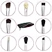Eye Makeup Brushes with Free Case Includes 8 Must Have Eyeshadow & Eyeliner Brush Set: Pencil, Tapered Blending, All Over Shader, Precision Eye Liner, Angled Shading, Flat Definer, Blending, Crease