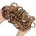 REECHO Thick 2PCS Updo Messy Hair Bun Curly Wavy Ponytail Extensions Hairpieces Hair Scrunchies for Women Girls Color Dark Blonde