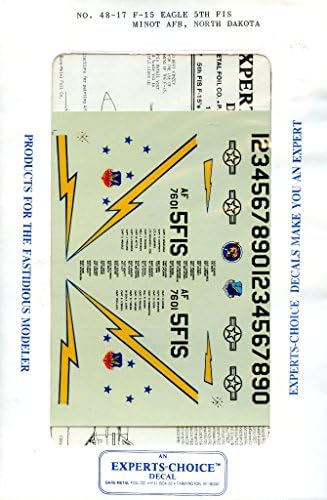Experts Choice Decal 1:48 F-15 Eagle 5th FIS Minot AFB North Dakota #48-17
