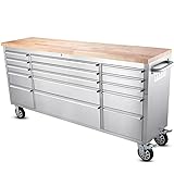 AnorTrek 72 inch Tool Chest with 15 Drawers for