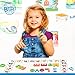 Magnetic Letters and Numbers for Toddlers + Magnetic Board | Alphabet Magnets Includes eBook with 35+ Learning & Spelling Games/ABC Magnets