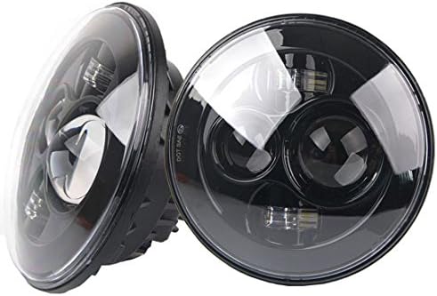 a pair 7 inch 30W Round LED Projectior Headlight for Jeep Wrangler Harley Davidson Motorcycle