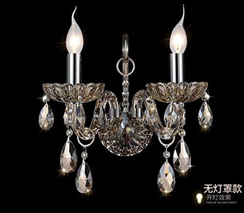 JinRou Continental crystal lamp bedroom bed wall lights luxury living room wall lights Led,253340cm candles