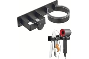 Wall-Mounted Hair Tools Organizer Organizer for Bathroom Organizer for Hair Dryer Straightener and Curling Iron with Towel Ho