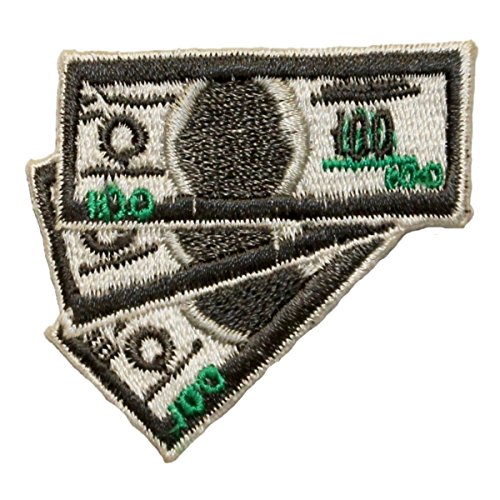 ID 0068 $100 One Hundred Dollar Bills Cash Money Currency IronOn Applique Patch
