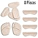 Heel Cushion Inserts - (8 pcs) Heel Grips, Ball of Foot Cushions, Non Slip Shoe Insoles, High Heel Liner, Great for Women Heels and Pumps, Blister Prevention, Improve Shoes That are Too Big