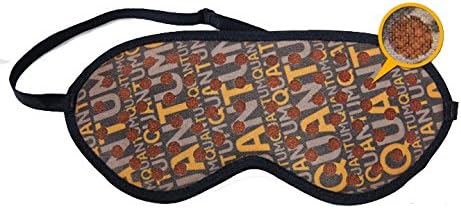 Quantum Sleep Eye Patch Mask Band - Made of 5000 Ceramic Balls with The Extracts from Tourmaline for Far Infrared Rays, Negative Ions and Elvan Stone, Zeolite, Ocher - Sleeping Mask Made in Korea