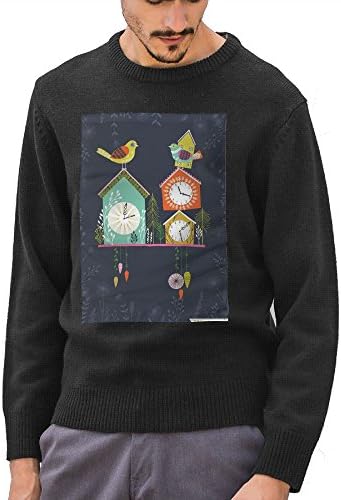 Cuckoo Bird Clock Mens 2018 80s Fashionable Funny Long Sleeve Scoop Neck Sweatshirt Sweaters For Junior Boys Holiday Gifts