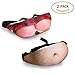 [2 PACK]Uydo Dad Bag Fanny pack 3D Men Beer Belly Waist Packs with Adjustable Belt for Cell Phone Holder Belly Bag for Running Hiking Shopping Cycling Walking