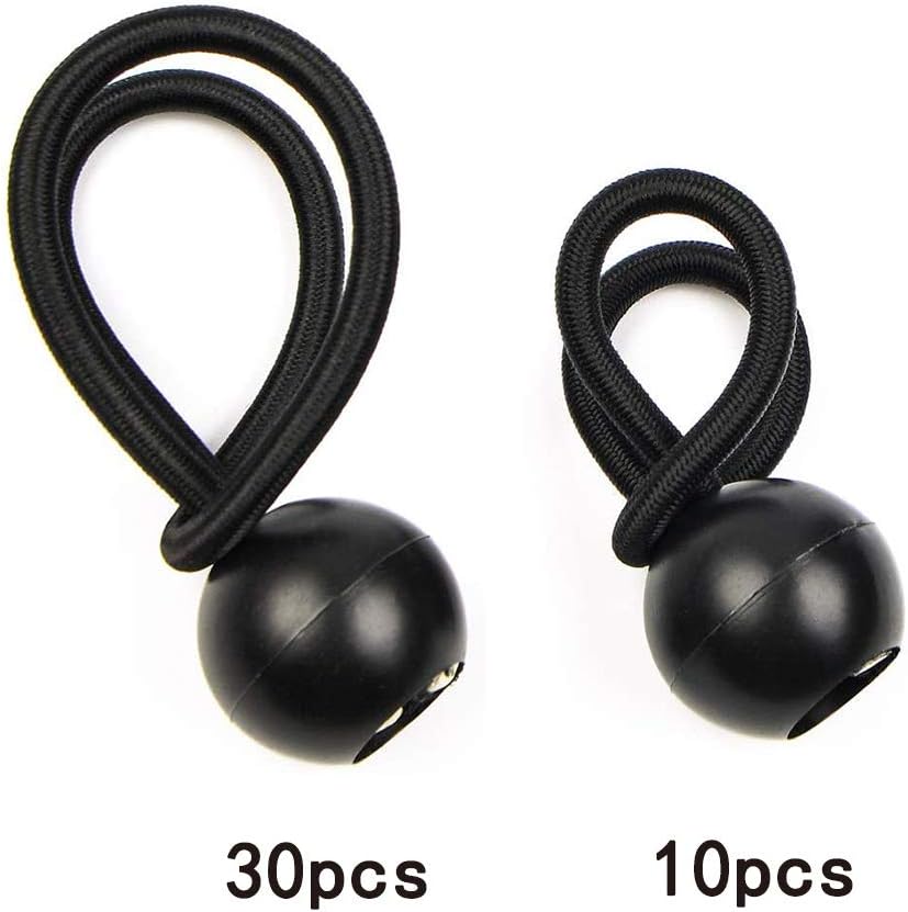YIXISI 40 PCS Ball Bungee Cords, Bungees Balls, Tarpaulin Bungee Balls, Elasticated Tarpaulin Rope, Tarpaulin Straps - Image 3