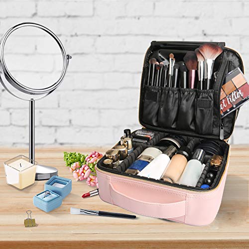 Bvser Travel Makeup Case Cosmetic Train Case Organizer Portable