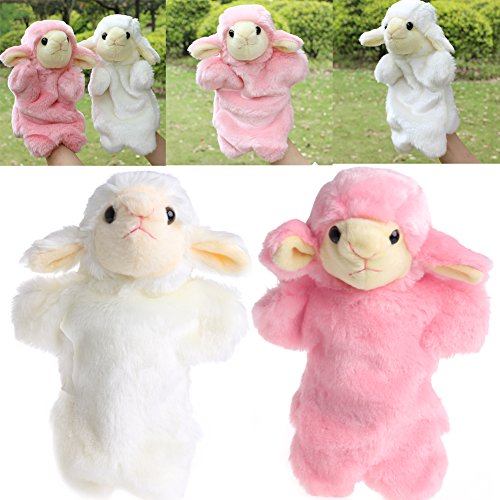 image for Magicub Cartoon Animal Hand Finger Puppet Toys Plush Cute Sheep Doll B