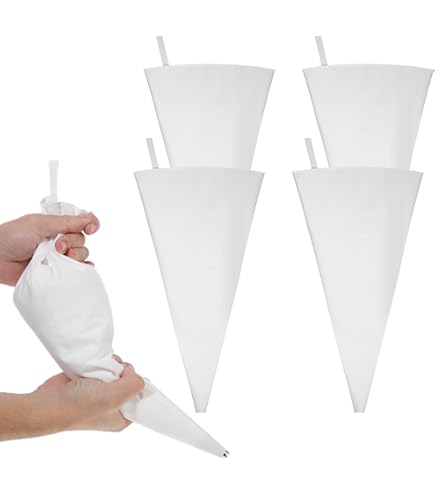 Pastry Bags Reusable Pastry Piping Bags 16-Inch Tipless Plastic