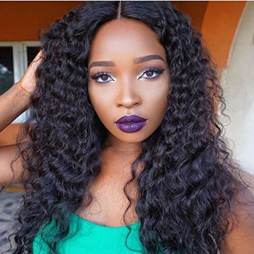 Pre Plucked Lace Front Wigs Brazilian Virgin Hair Kinky Curly Full Lace Human Hair Wigs For Black Women With Baby Hair (16inch, lace front wig)