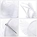 Valdler Halloween Costume Feather Net and Veil Fascinator Hair Clip Hat Hair Accessories Clip for Festival Party White