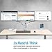AVLT-Power Triple 32″ Monitor Mount Stand – 3 Full Motion Articulating Height Adjustable Arms Holds Three Computer Screens – Gas Springs Monitor VESA Mount – Premium Aluminumthumb 2