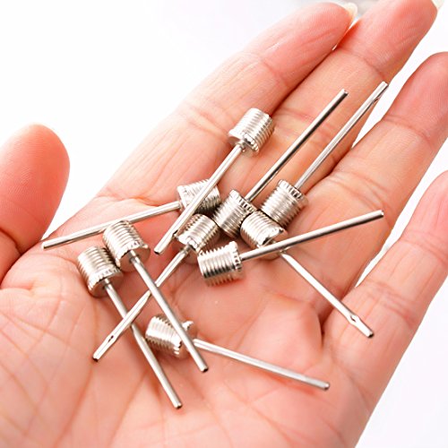 Ball Pump Inflating Needle Sports Equipment Parts Accessories for Football and Basketball, 20 Pcs - Thumbnail 3