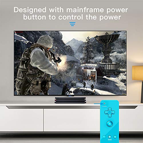 Maliralt Wii Remote Controller, LP03 Wireless Wii Game Remote Control with Free Silicone Case and Wrist Strap for Nintendo Wii and Wii U - Cyan (Third-Party Product)