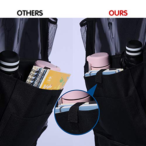 Fullsexy 2 Pack Car Organizer Back Seat with Touch Screen Tablet Holder,and 9 Storage Pockets Seat Back Protectors for Kids Toy Drink Book and Travel Accessories